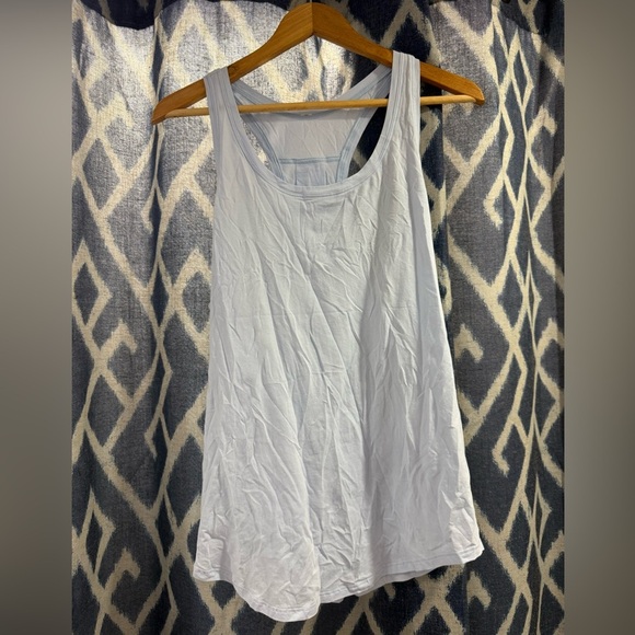 Lululemon Racerback Flowy Tank Light Blue EST size 8 - Picture 1 of 5